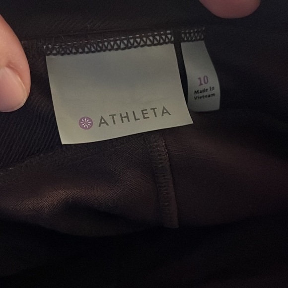 Athleta Trailsetter Ponte Moto Pants Burgundy 10 - Picture 8 of 8